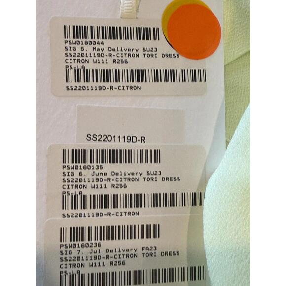 Significant Other Asymmetrical Tori Dress - Citron Yellow - Size 4   MSRP $260 - Picture 5 of 14